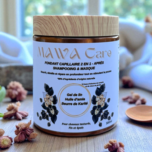 Fondant capillaire 2 en 1 - Nourrissant & réparateur MAWA CARE